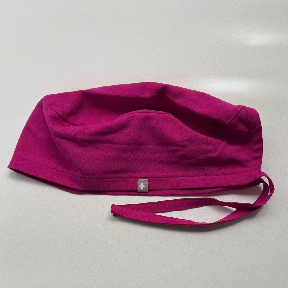 FIGS scrub cap raspberry sorbet
